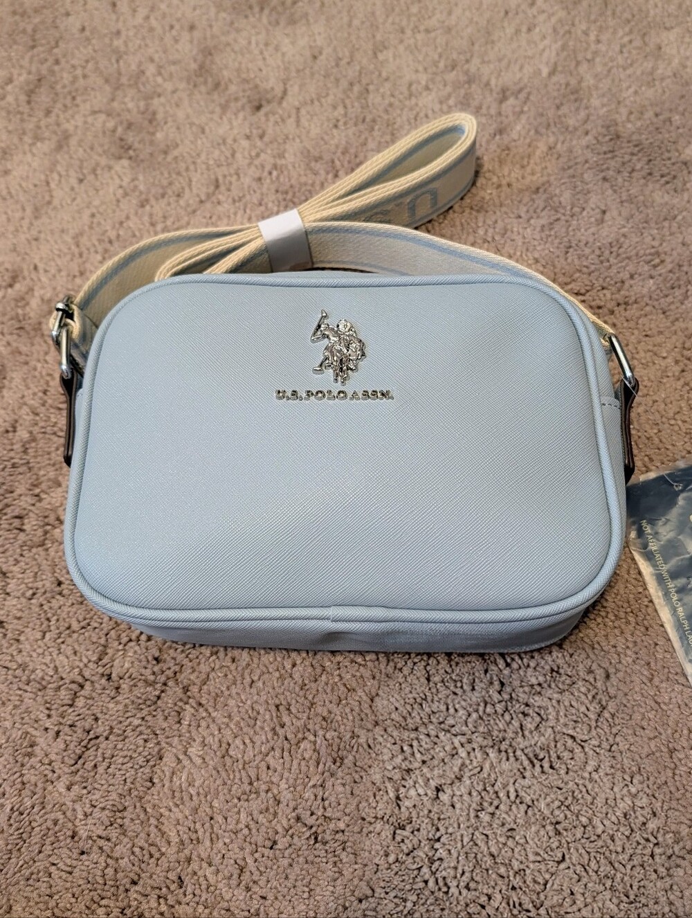 U.S. Polo Assn. Pale Blue Crossbody Bag